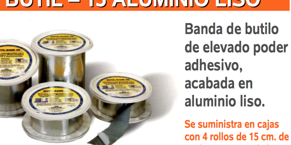 Bandas autoadhesivas de aluminio